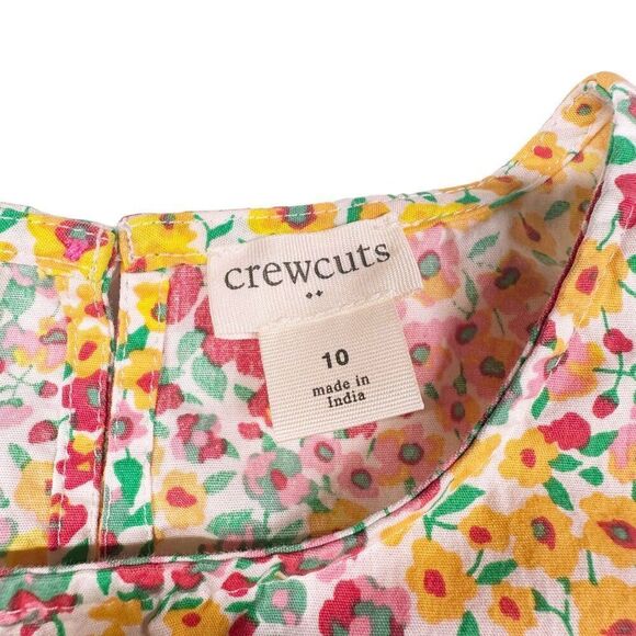 Crewcuts J.Crew Girls Mixed Floral Tiered Sleeveless Dress Girls Size 10 - Picture 6 of 9